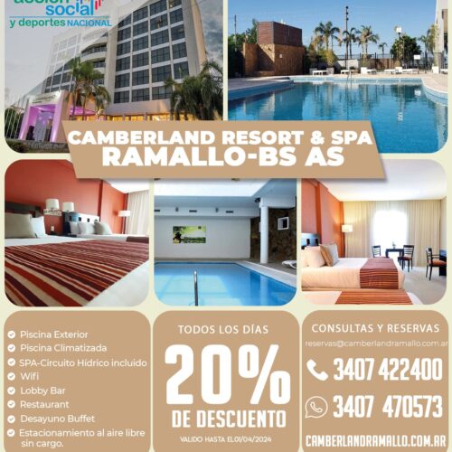 HOTEL CAMBERLAND RESORT & SPA (RAMALLO-BS AS)