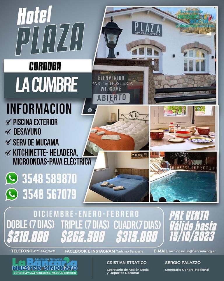Hotel Plaza (La Cumbre - Córdoba)
