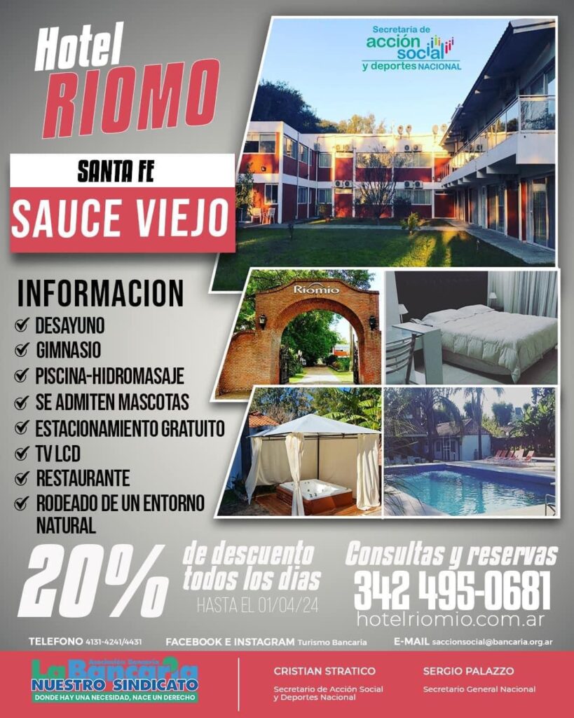Hotel Riomo (Paso Viejo - Santa Fe)