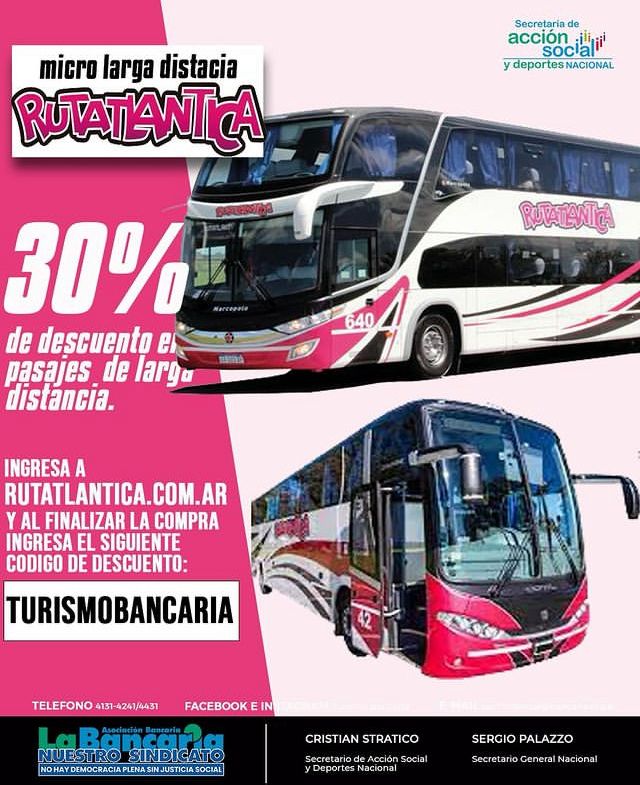 Ruta Atlántica (Bus) Descuento Verano 2024