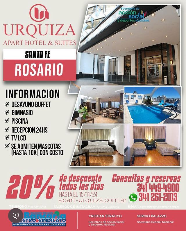 URQUIZA-APART HOTEL & SUITES ROSARIO -SANTA FE