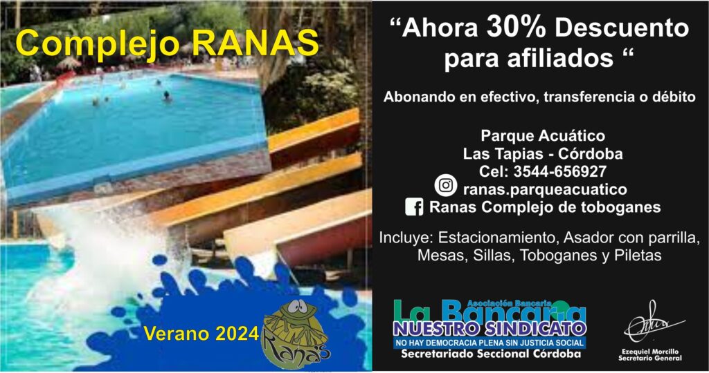 Parque Acuático Complejo Ranas (Las Tapias - Córdoba)